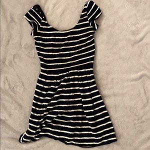 Navy stripped dress xs